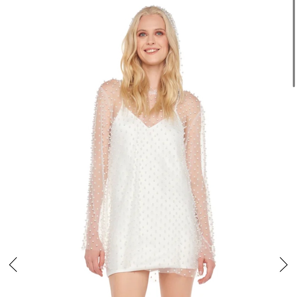 Norma kamali hooded mini dress